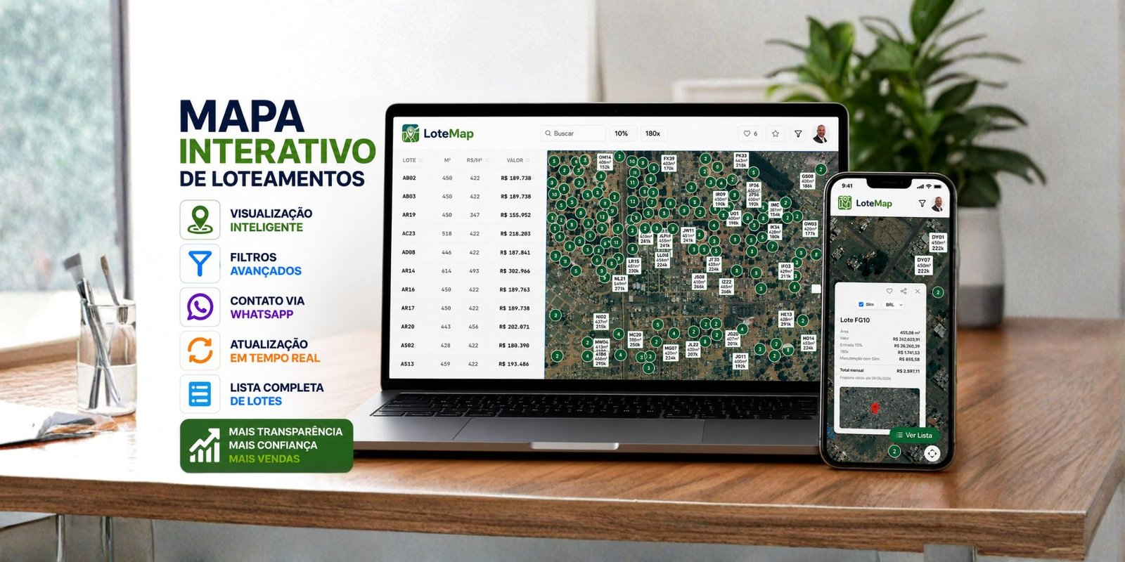 Mapa Digital Interativo para Loteadoras