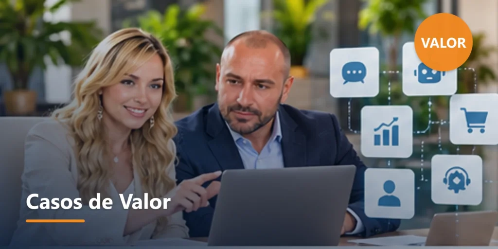 Ilustração editorial sobre Casos de uso de automação de marketing com IA de alto valor.