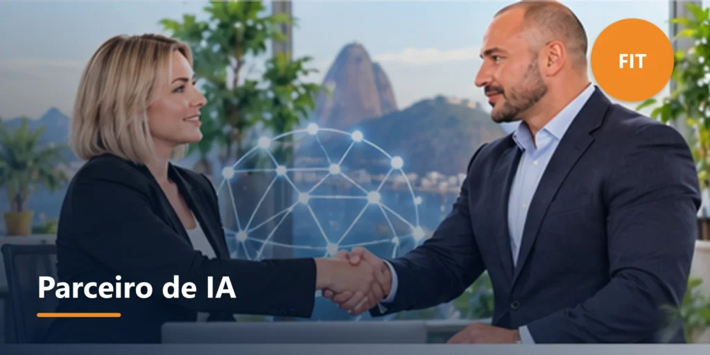 Ilustração editorial sobre Como escolher um parceiro de consultoria de automação de marketing com IA.